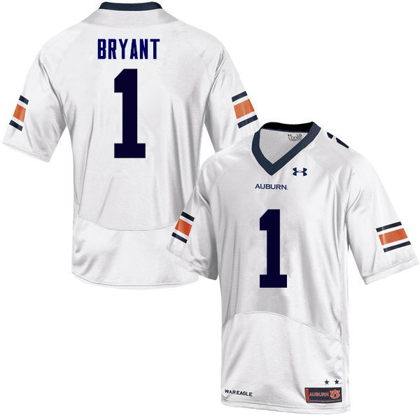 Men Auburn Tigers #1 Big Cat Bryant College Football Jerseys Sale-White